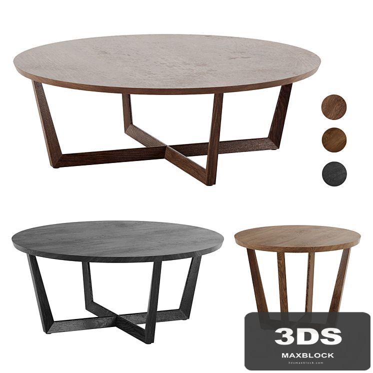 Stowe Round Coffee Table West Elm