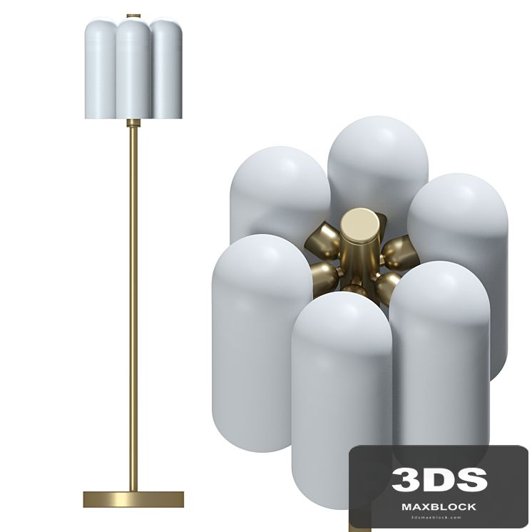 Floor lamp Odyssey 6 by Schwung Home