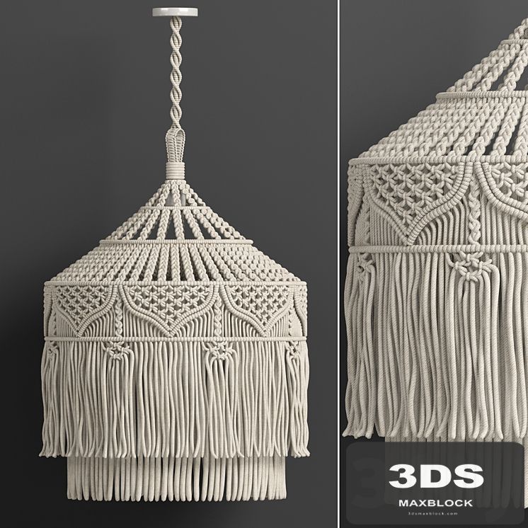 macrame chandelier 05