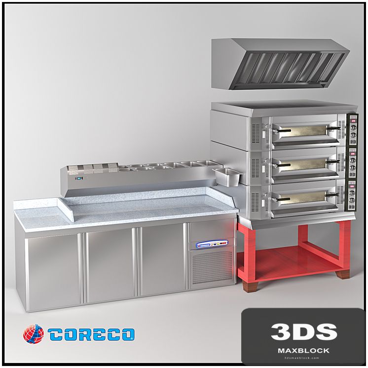 Refrigerated tables pizzafied Coreco + oven