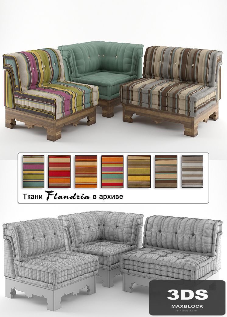 Roche Bobois Corner + Flandria