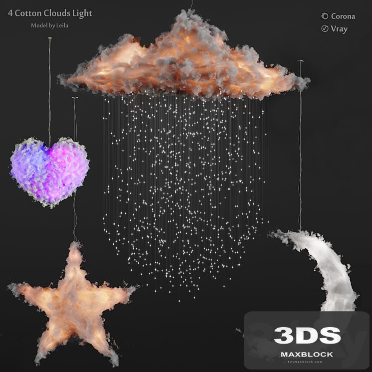 Cotton clouds lights