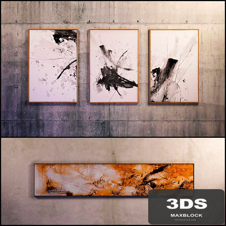 The picture in the frame: 12 Pieces (Collection 10) Abstract