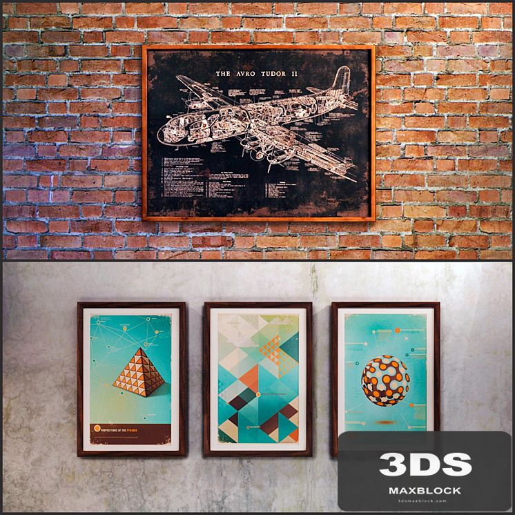 The picture in a frame: 6 piece (Collection 12) Loft
