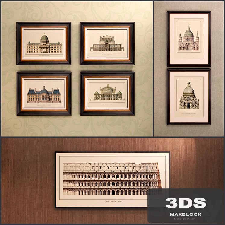 The picture in the frame: 12 Pieces (Collection 14) Architecture