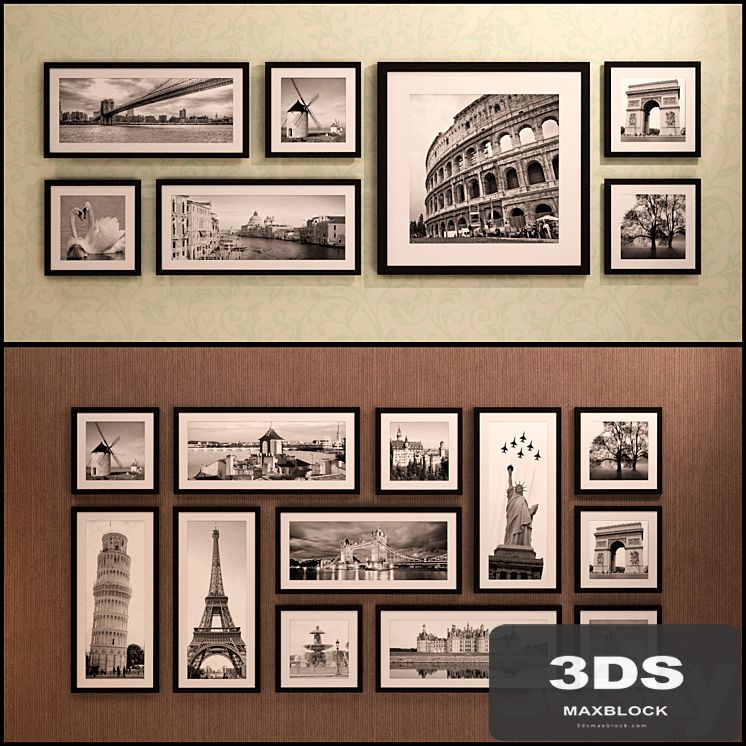The picture in the frame: 20 pieces - 5 combinations (a collection of 15) Picture Frame