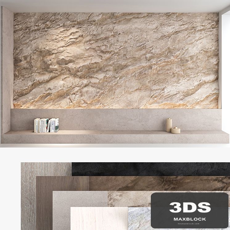 Decorative wall panel set 61