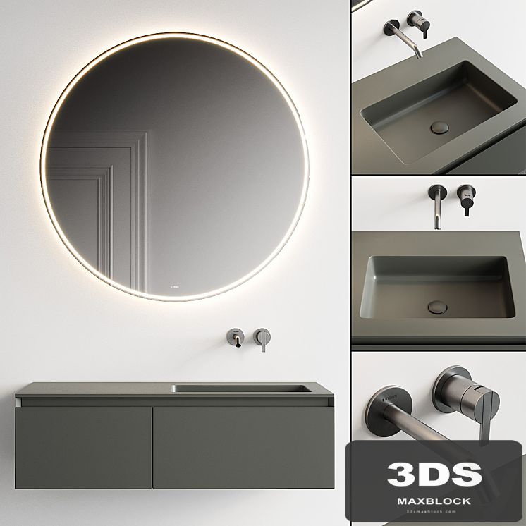 Inbani Strato Vanity Unit Set 6