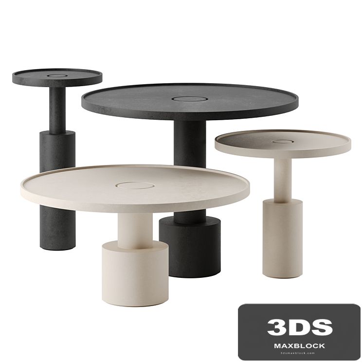 Pilar side tables by Baxter