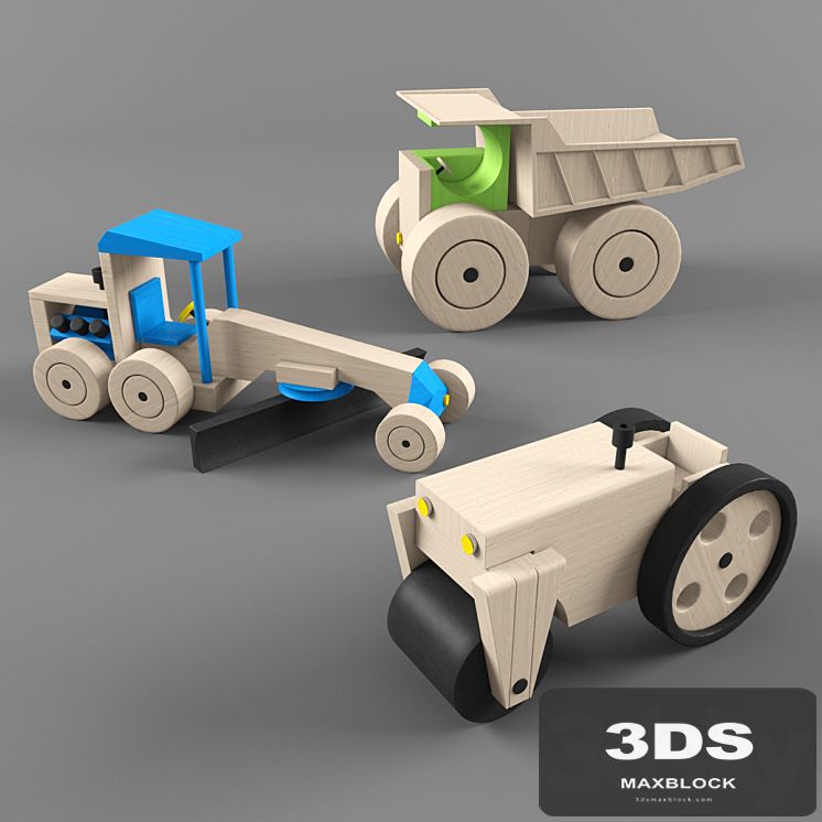 wooden toys-road builder