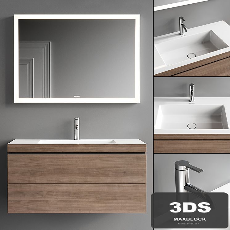 Duravit L-Cube Vanity Unit Set 1