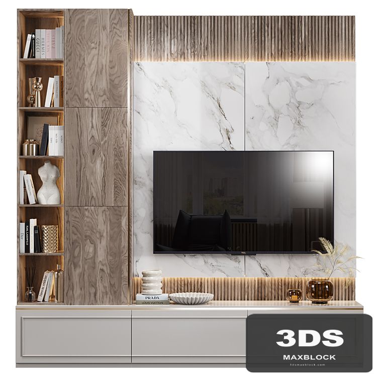Neoclassical TV wall 021