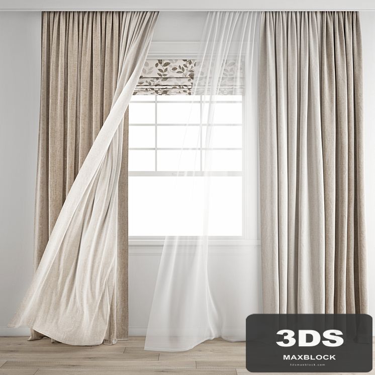 Curtain 345 / Wind blowing effect 8
