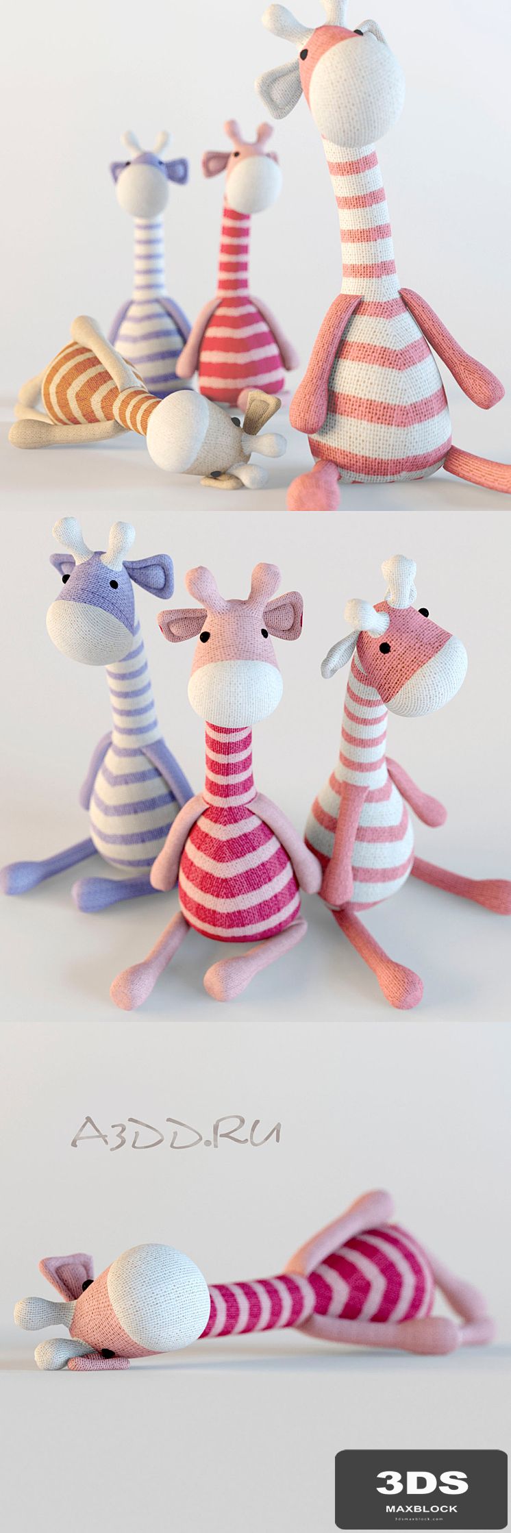Giraffes textile