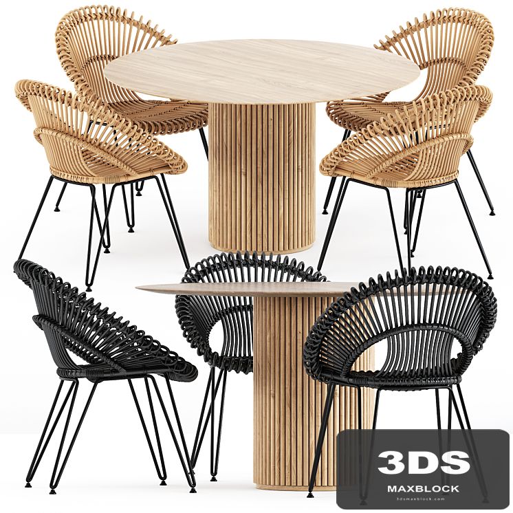 Roxy armchair by janusetcie and Palais Royal table by Asplund