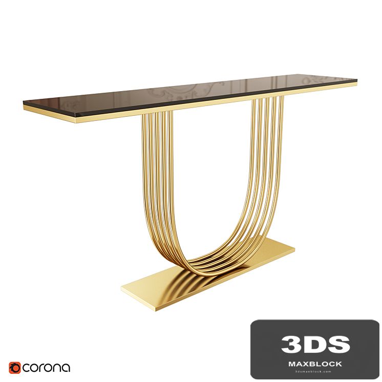 Console black 1500 mm