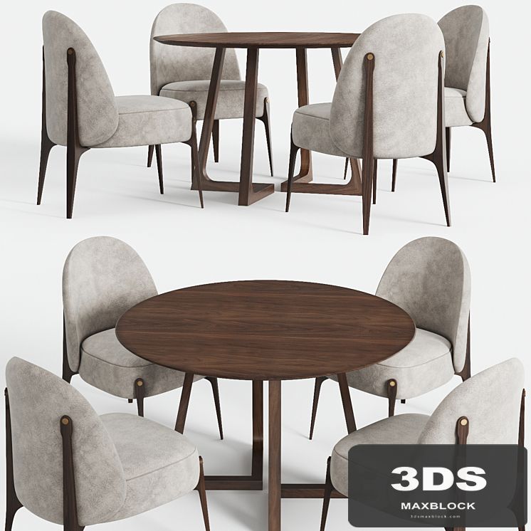 Cress round table and Ames chair