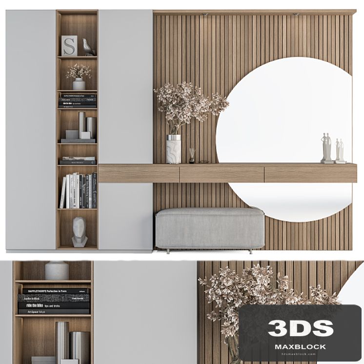 Hallway 23 - White and Wood Set