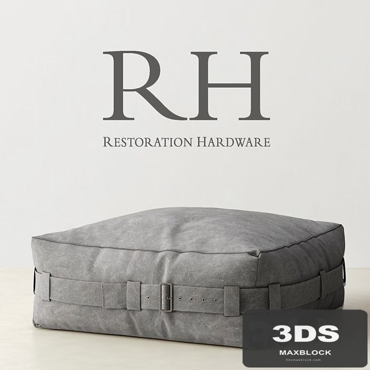 RH / CARGO LOUNGE OTTOMAN