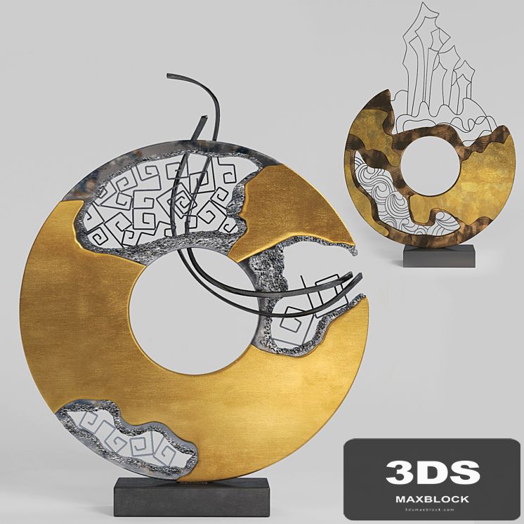 Two interior sculptures by Illusive