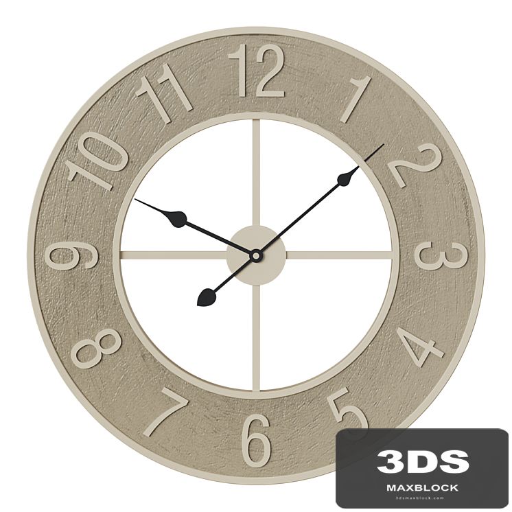 Rustic Aura wall clock