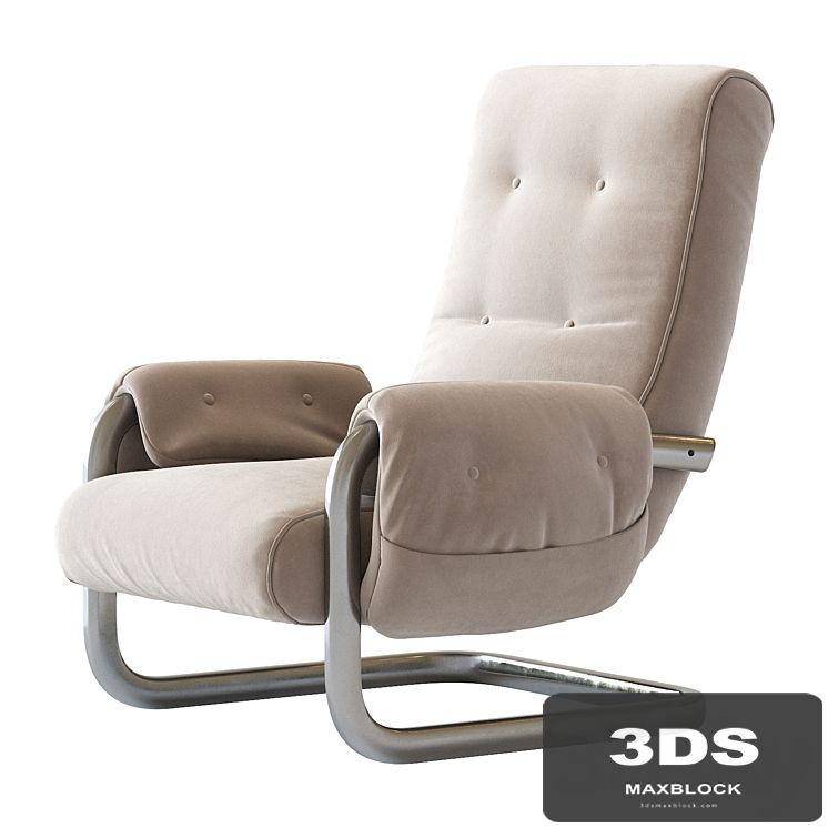 Tan Brown Mohair Velvet Large Lounge Chairs, Guido Faleschini, 1970's, Italy