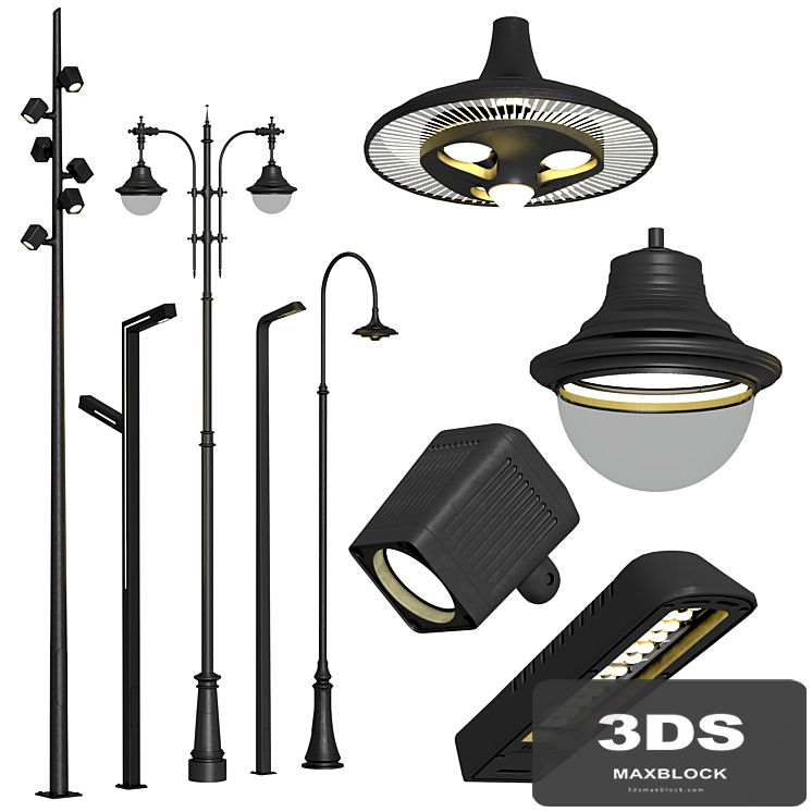 Street lights Archimet set 2