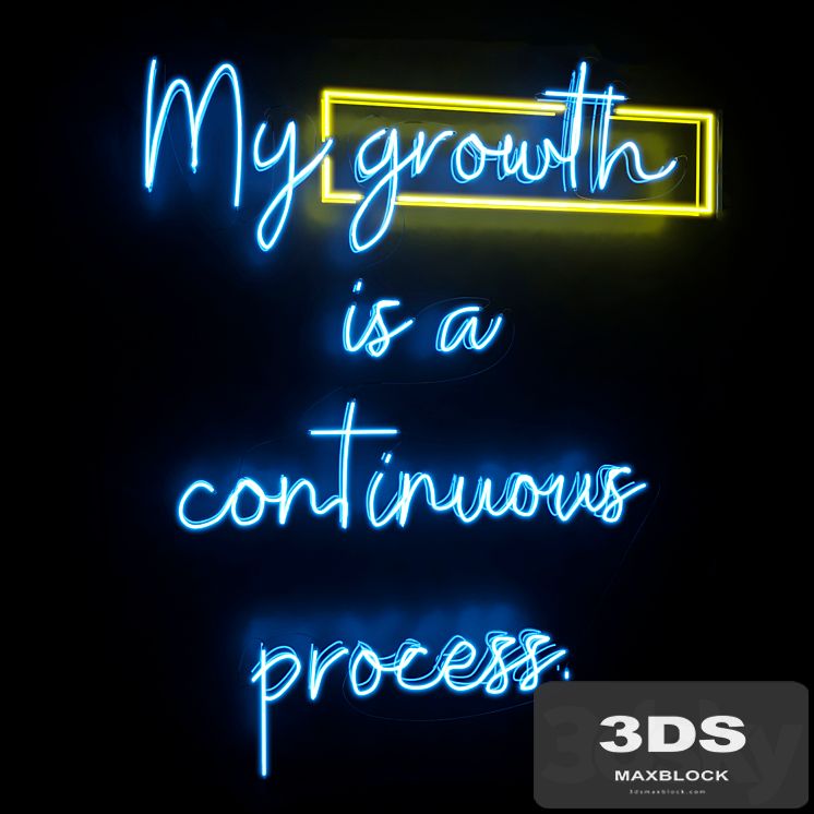 Neon Text 03 Growth
