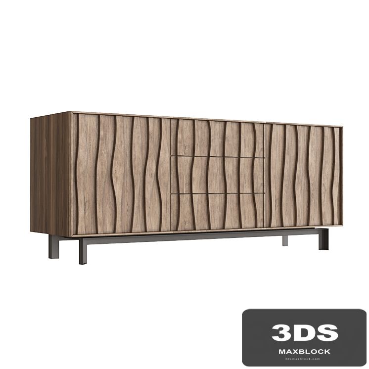 Porada Masai three-door sideboard chest