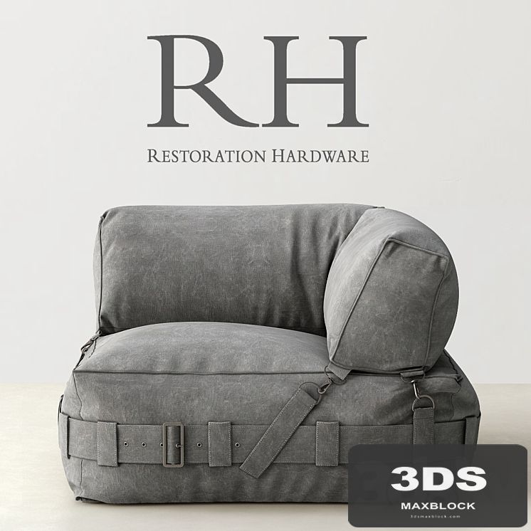 RH / CARGO LOUNGE CORNER CHAIR