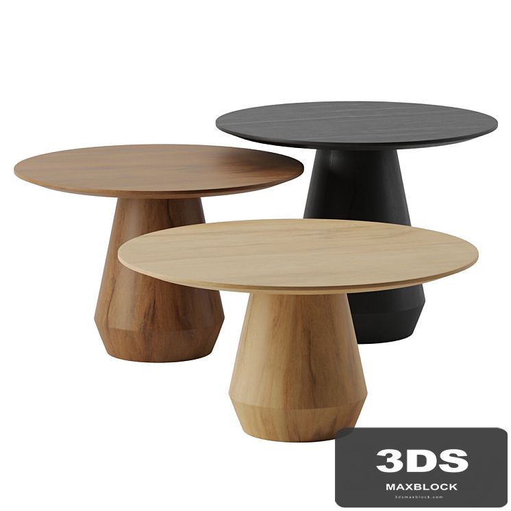 Charlotte Triple Center coffee tables by Collector