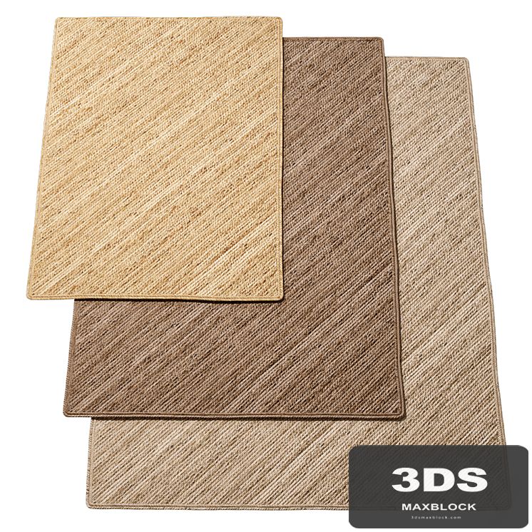 Natural Diagonal Braided Jute Rug
