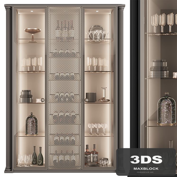 Сupboard with dishes My Design №25