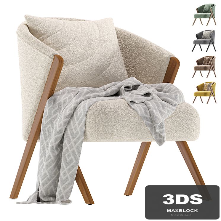 Upholstered Boucle Armchair Zara Home