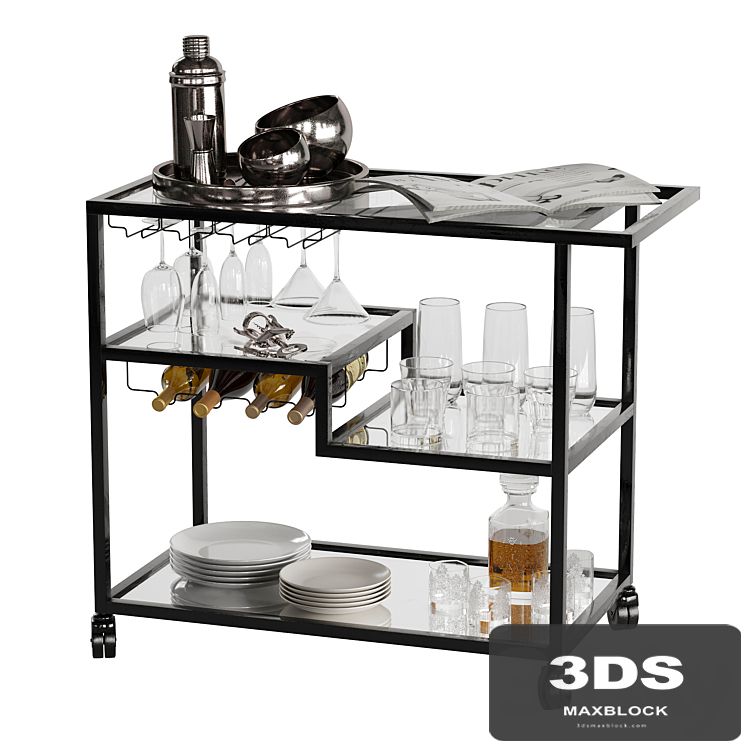 Drink Bar cart set 3