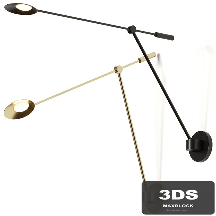 Kuzco Lighting Rotaire Arm Wall Lamp