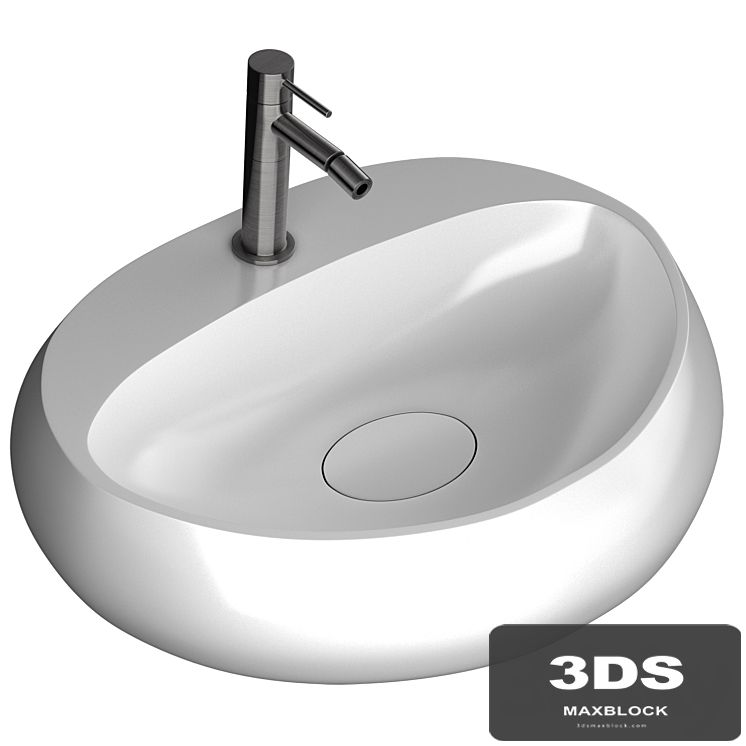 washbasin Rak Cloud & mixer Rexa design