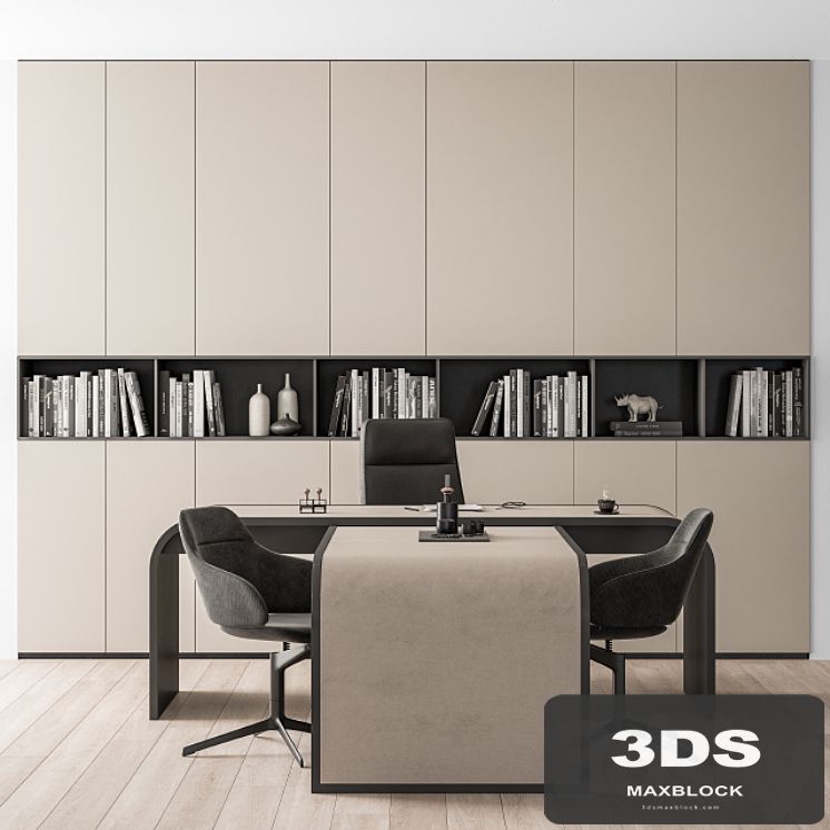 Office Furniture Boss Desk Cream - Manager Set Table 43