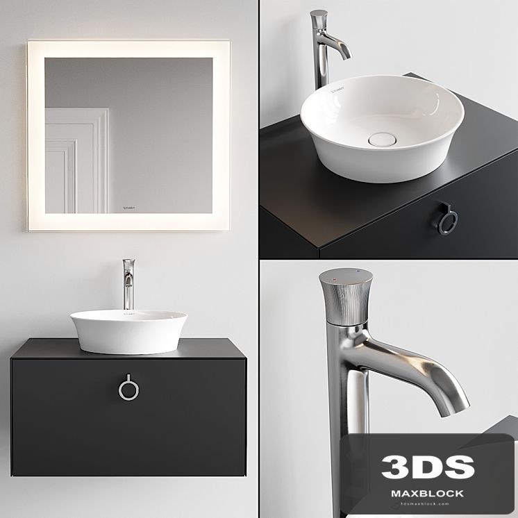 Duravit White Tulip Vanity Unit Set 3