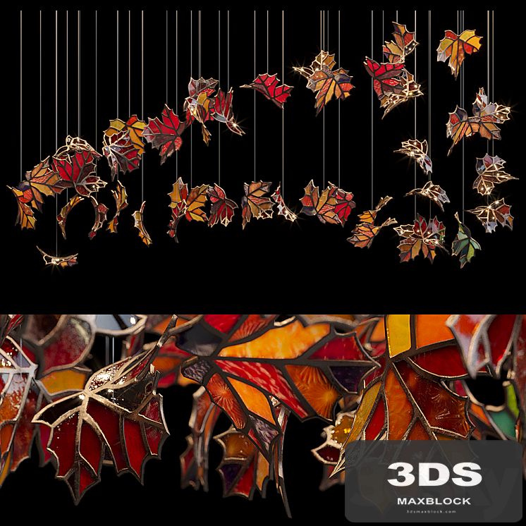 Light stained glass Vargov Design - Golden autumn