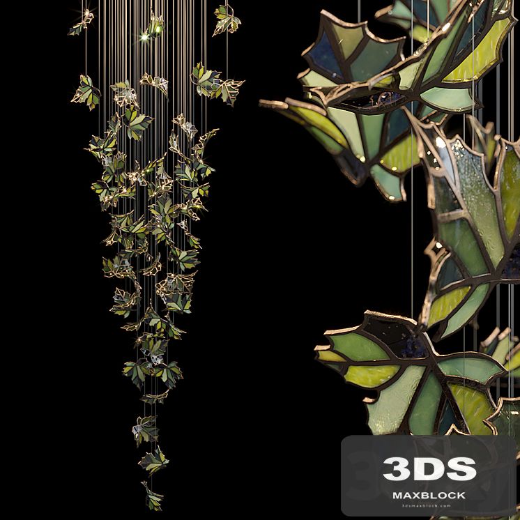 Light stained glass Vargov Design - Green