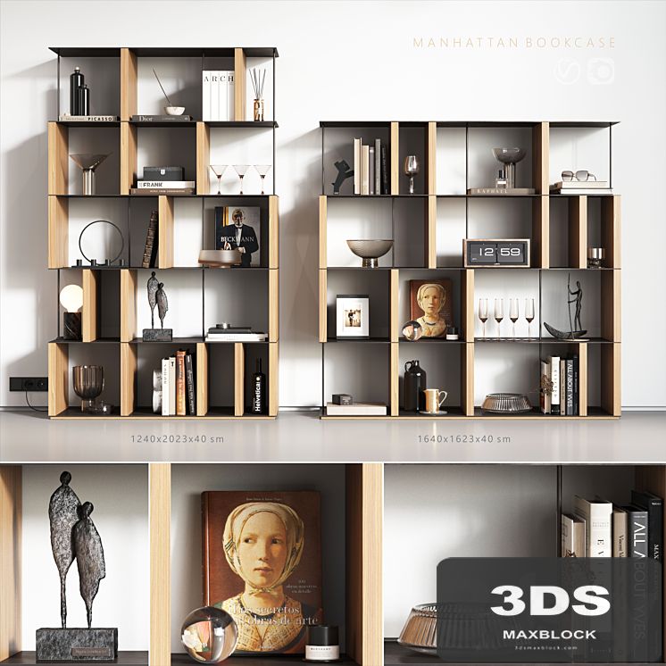 Manhattan bookcase