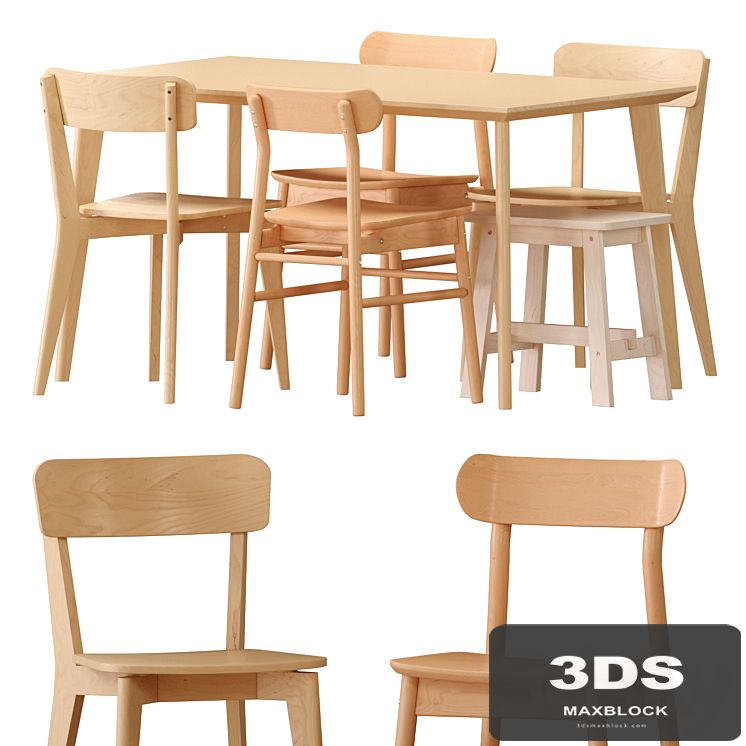 IKEA LISABO Table And Chairs