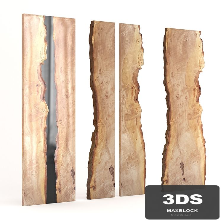 Elm and epoxy slab