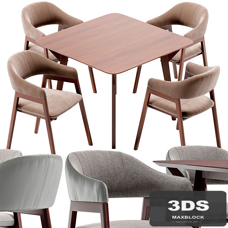 Angel Cerda dining chair and Terong table