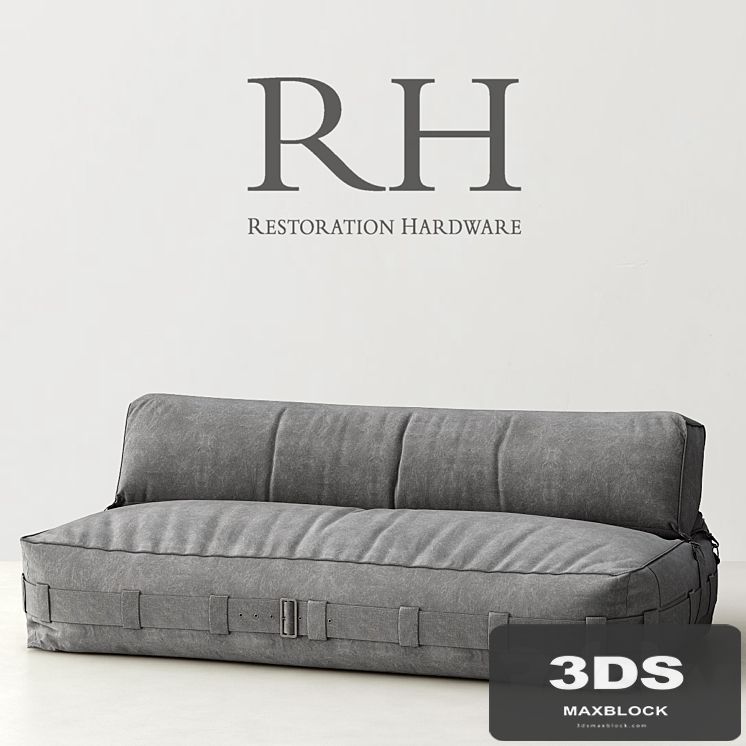 RH / CARGO LOUNGE LOVESEAT