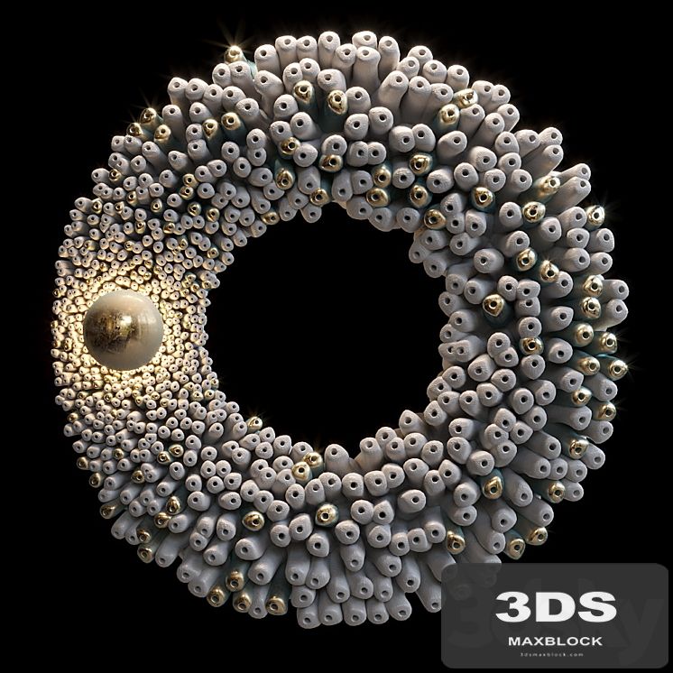 Ceramic Wall Sculpture Vargov Design - Reef