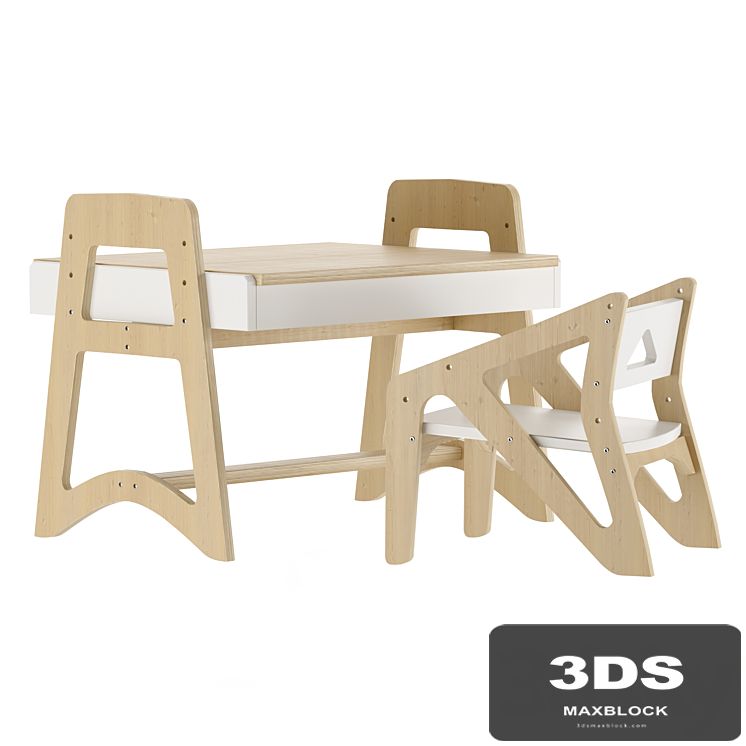 A growing set of children's furniture