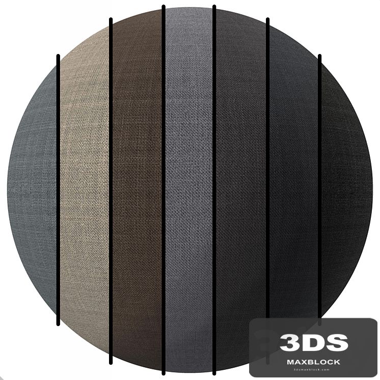 PBR FB25 fabric in one design and 7 different 4K colors