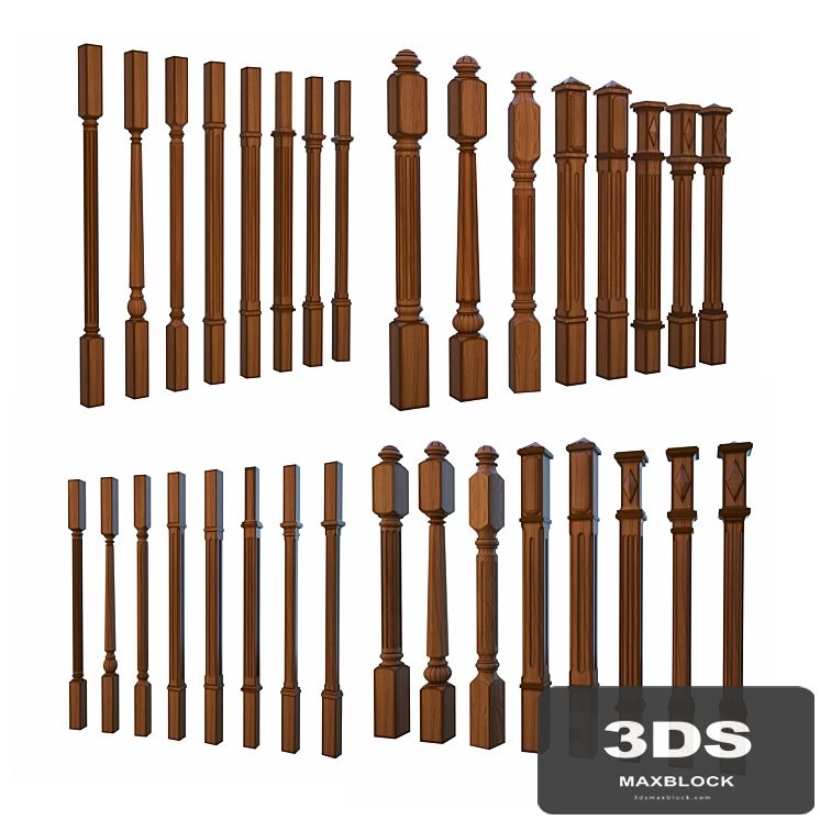 8 posts and balusters 8